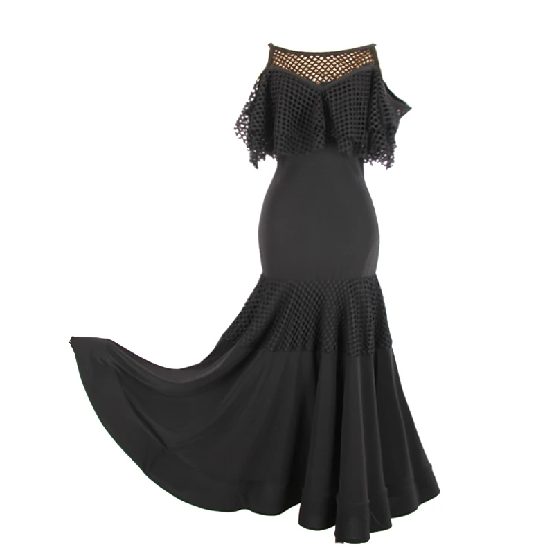 

Women National Standard Dance Dresses Modern Dancing Big Swing Costumes For Adult Female Ballroom Competition Clothing DQL2660
