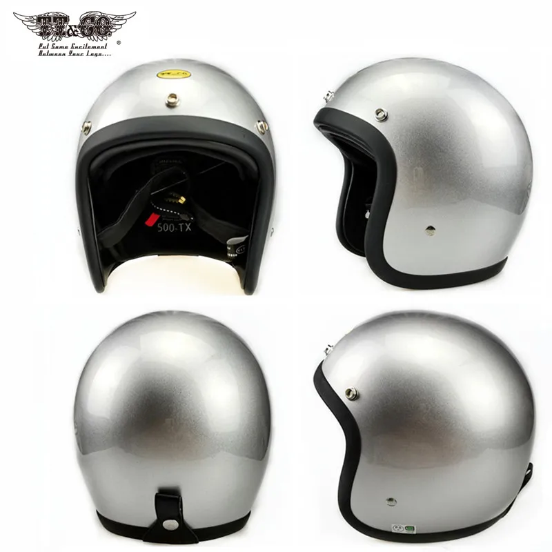 Винтажный мотоциклетный шлем TT &amp CO с открытым лицом в стиле ретро фирменный