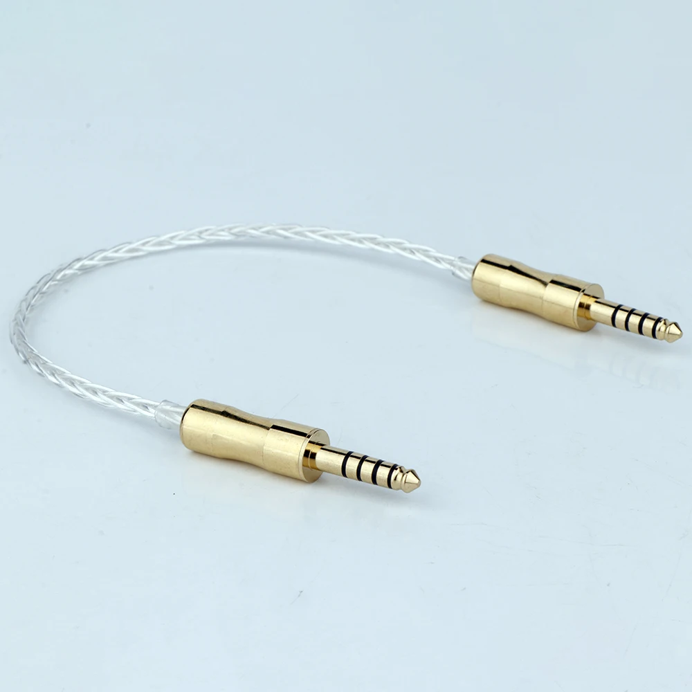 

Preffair HIFI одиночный Кристальный медный 4,4 мм сбалансированный Мужской к 4,4 мм сбалансированный мужской аудио адаптер кабель 4,4 папа к мужскому...