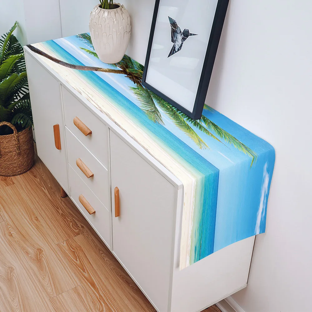 Пляжная скатерть с кокосовым голубым небом современные свадебные украшения