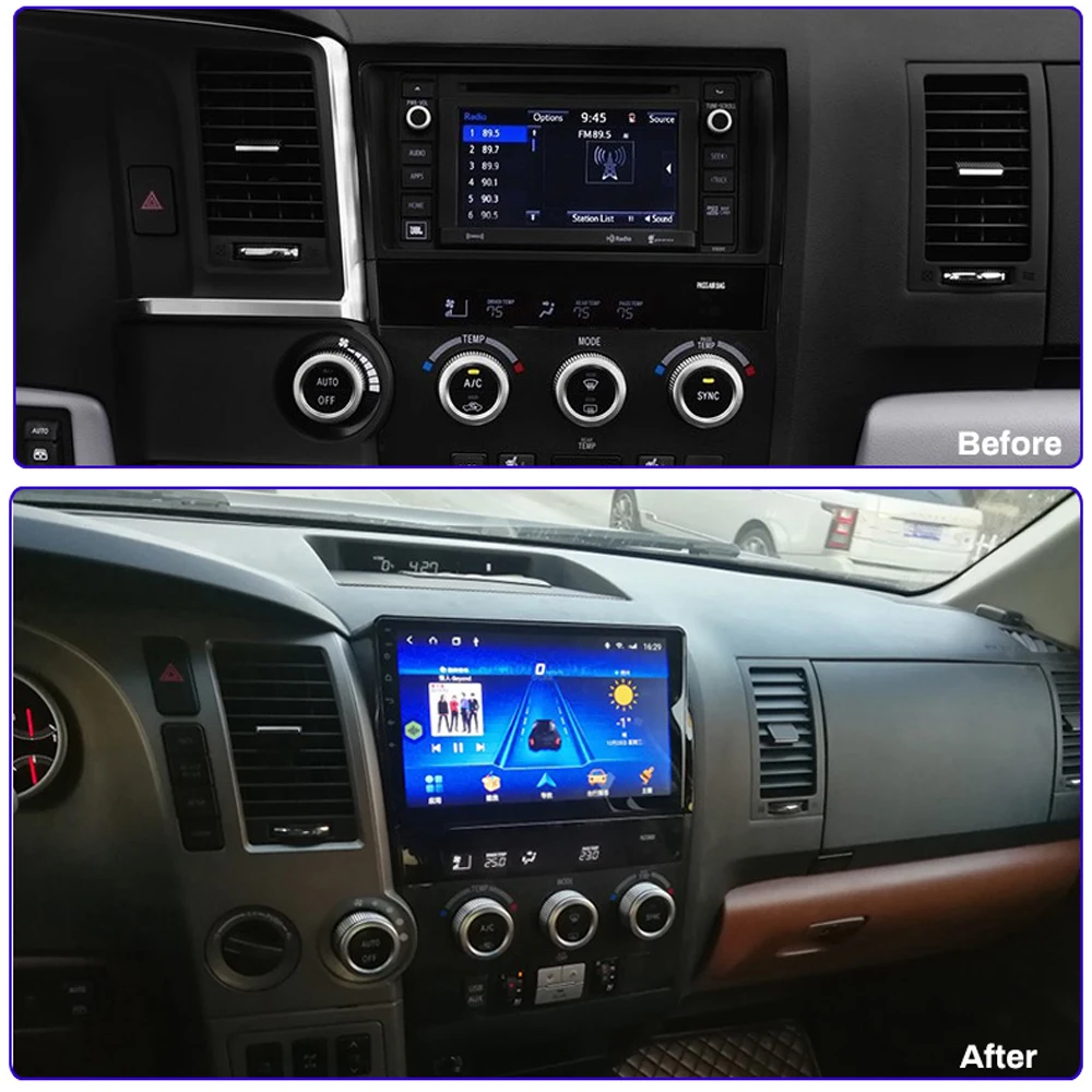 Автомагнитола для Toyota 2007 2013 Sequoia 2008 2018 головное устройство мультимедийной