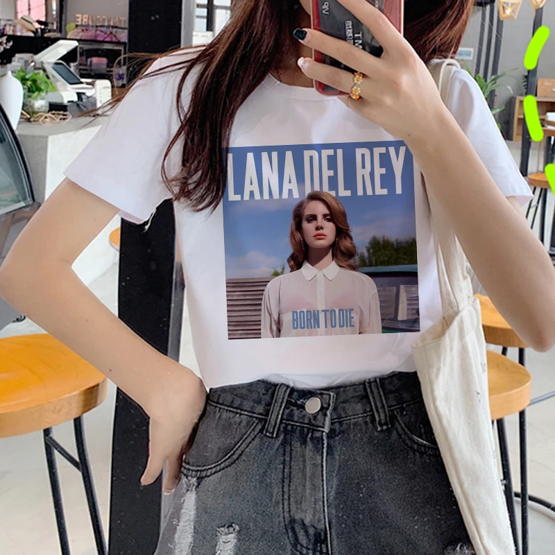 

Lana Del Rey top tees female white t shirt aesthetic tumblr grunge graphic tees women summer top clothes harajuku kawaii