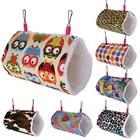 1p 2 размера мультяшный теплый короткий плюшевый круглый хомяк-попугай сахарный планер гамак клетка птица подвесная кроватка