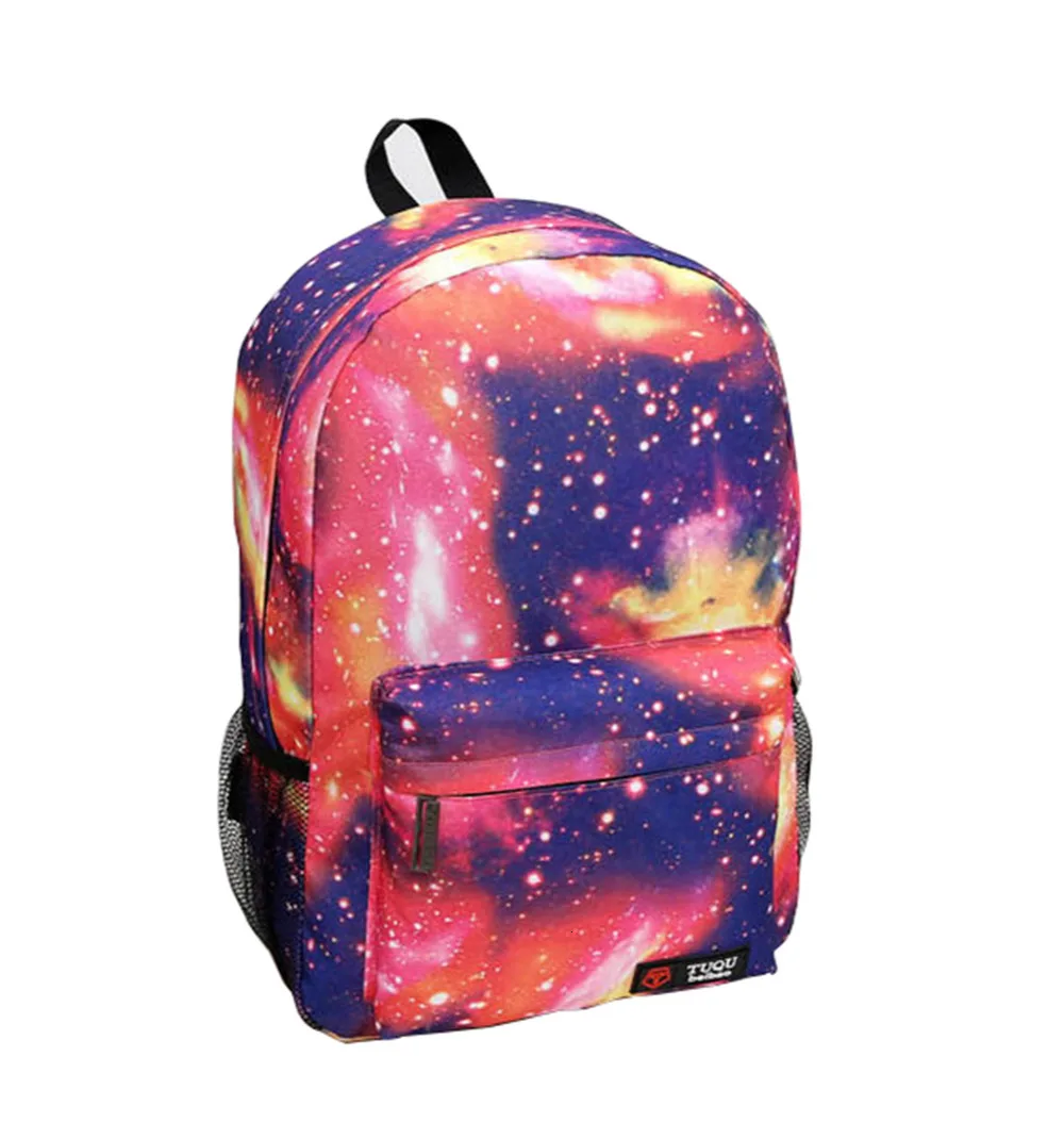 girls backpack for teenage Women school bag Stars Universe Space Printing Canvas Female Backpacks for college students Mochila