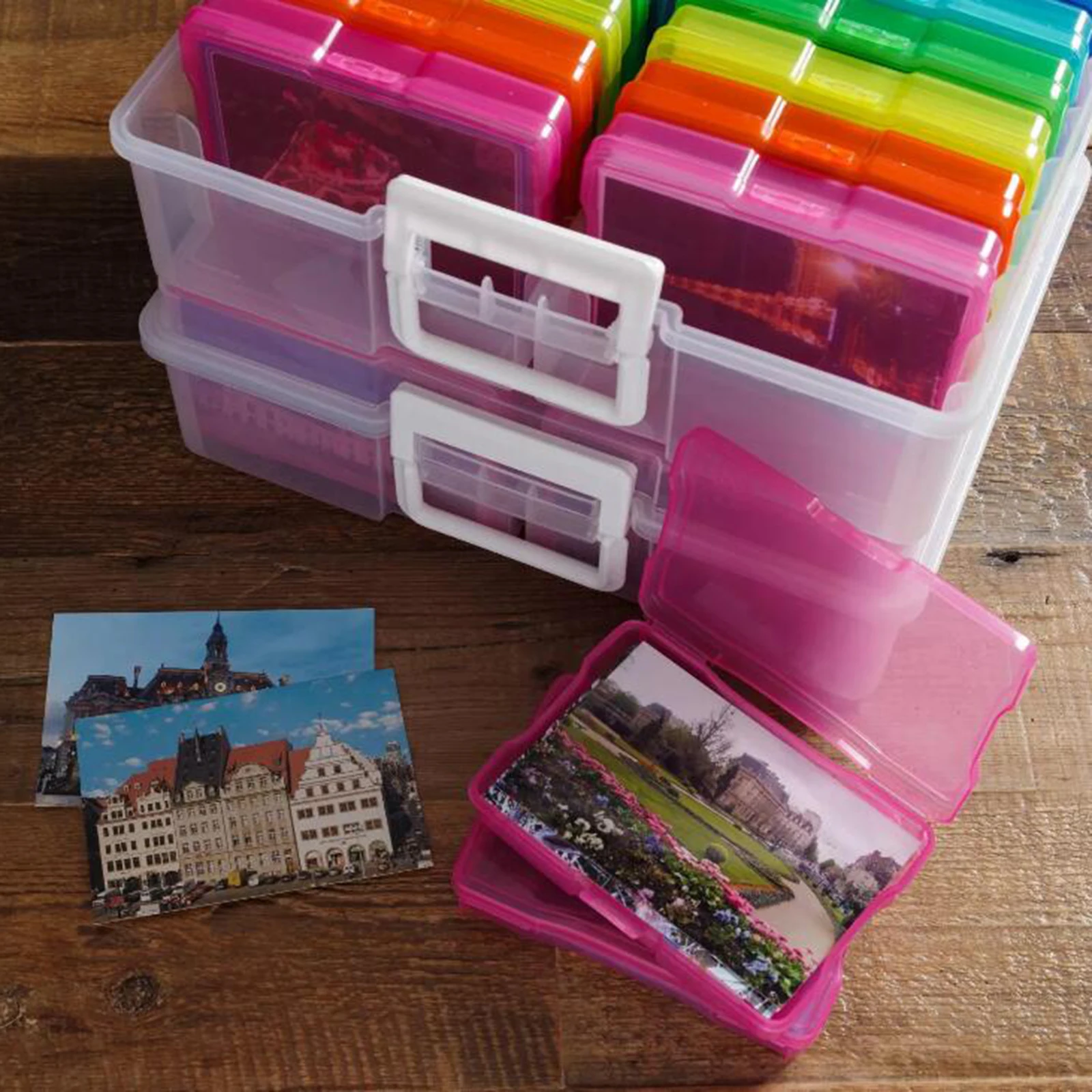 Пластиковый органайзер для хранения фотографий 16 внутренних коробок | Дом и сад