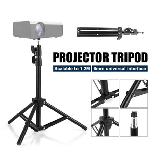 universal aluminum alloy home lcd projector tripod mount bracket holder stand 6mm interface projection accessory for cp600 yg500 free global shipping