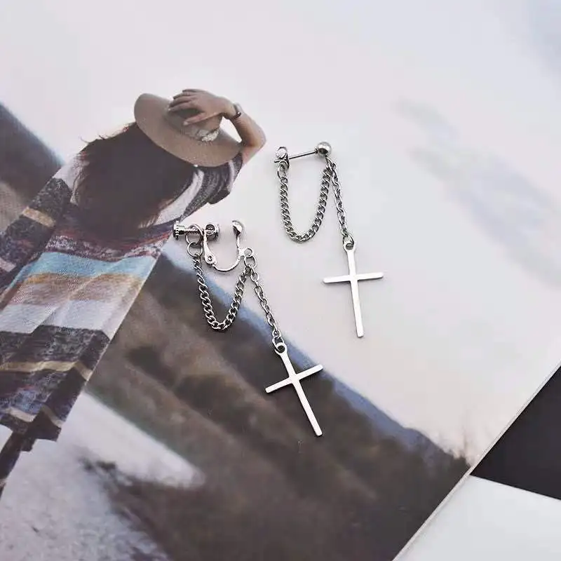 Серьги подвески в стиле K POP для женщин и мужчин крутые ювелирные украшения