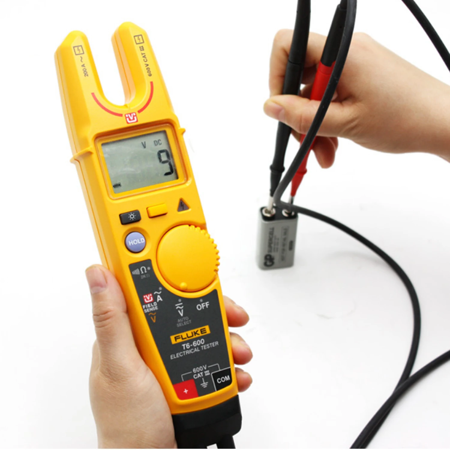 FLUKE T6 600 клещи Электрический тестер Цифровой мультиметр зажим Амперметр 2000Ω