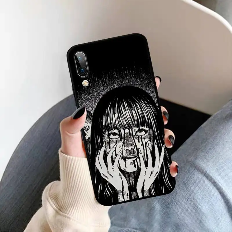 junji ito terror horror anime phone case for oppo a9 a7 a3s a1k f5 reno 2 z realme 6 5 pro c3 vivo y91c y51 y31 y19 y17 y11 v17 free global shipping
