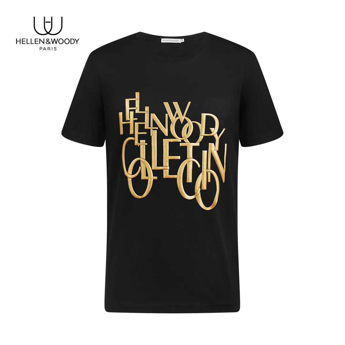 

Hellen&Woody 2021 SS Luxury Brand Logo 100% Pure Cotton Special Printing Short Sleeve Slim Fit Sport Causal Men t-shirt Top