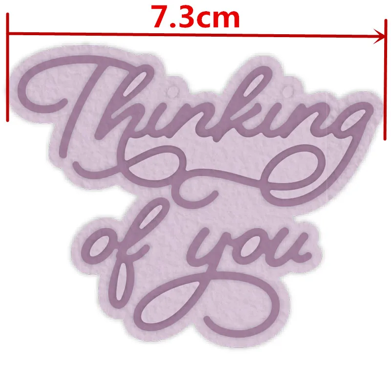 Металлические Вырубные штампы трафареты с надписью Thinking Of You вырубки для