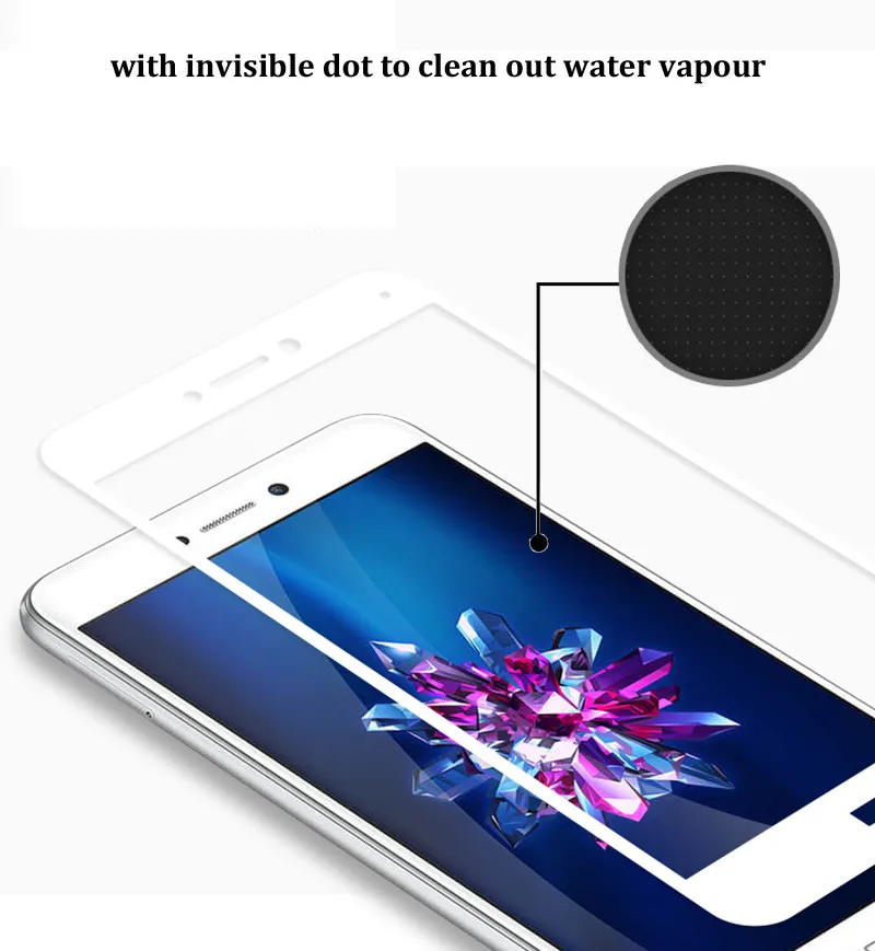 Onenine 4D пленка из закаленного стекла для Huawei P8 Lite 2017 Защитная экрана полное