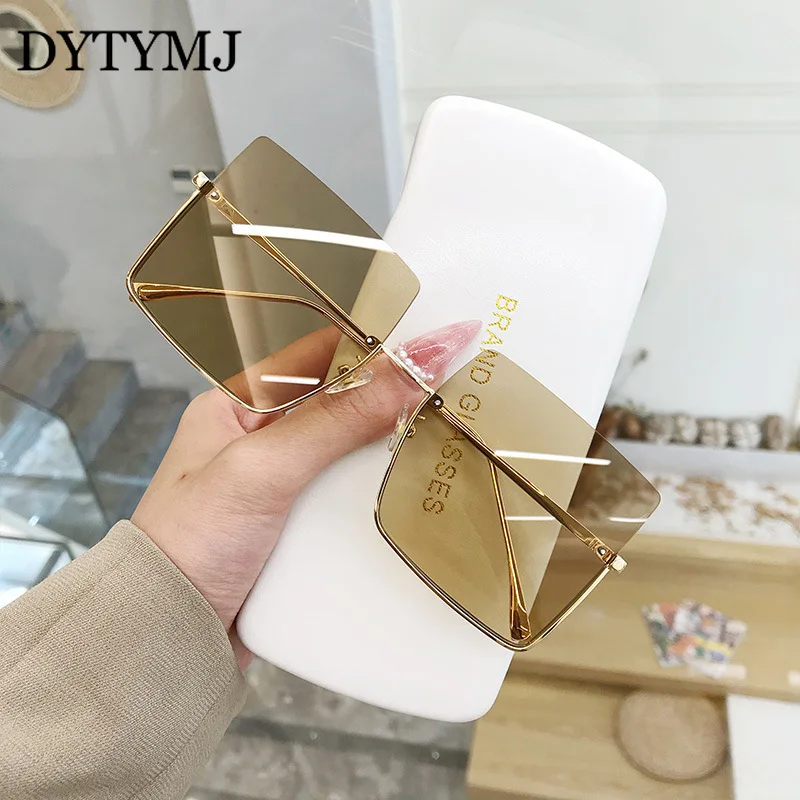 

DYTYMJ солнцезащитные очки с квадратными линзами с Для женщин Элитный бренд солнцезащитные очки для Для женщин в стиле ретро с оправой из спла...