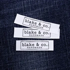 Пользовательская швейная этикетка, пользовательские этикетки для одежды-брендовые этикетки, логотип или текст, хлопковая лента, шитье (MD3019)