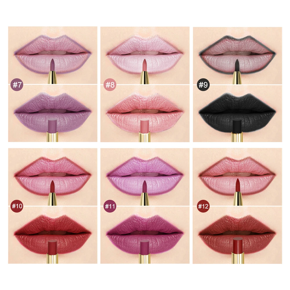 Новая брендовая Водонепроницаемая матовая губная помада телесного цвета