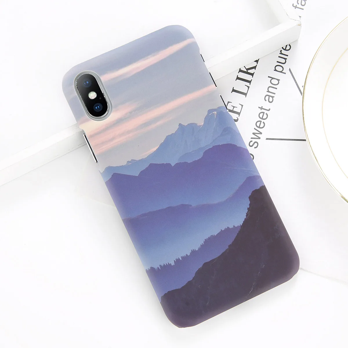 AC1040 Moskado жесткий пластиковый чехол для телефона для iPhone X 11Pro XR XS Max 8 7 6 6s Plus PC задняя крышка мультфильм звездное небо Луна Ультратонкий чехол - Цвет: AC1040