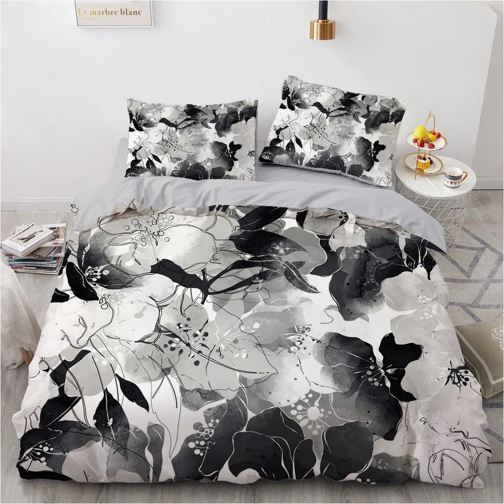 

3D Plant Comforther Cases Custom Design Camel Duvet Cover Sets Pillow Covers King Queen Full Twin Single Size Vintage Beddings