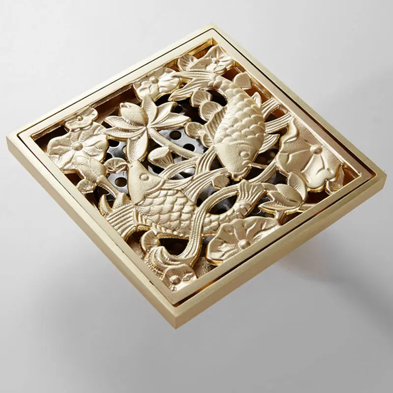 Скандинавский латунный дренажный трап для пола ванная комната душа дренаж