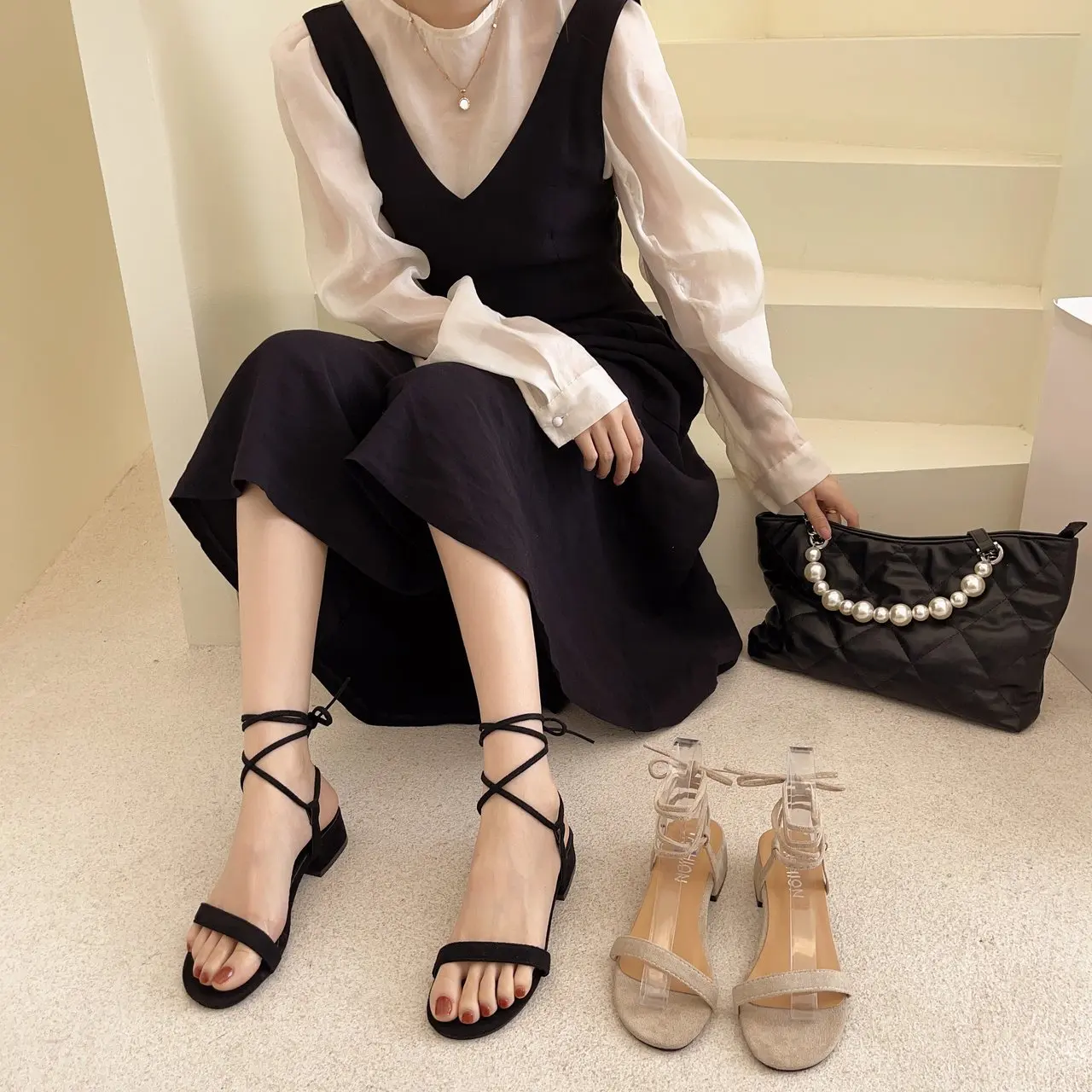 

New designer sandals Roman sandals high quality wedge high heels open toe shoes elegant women's shoes