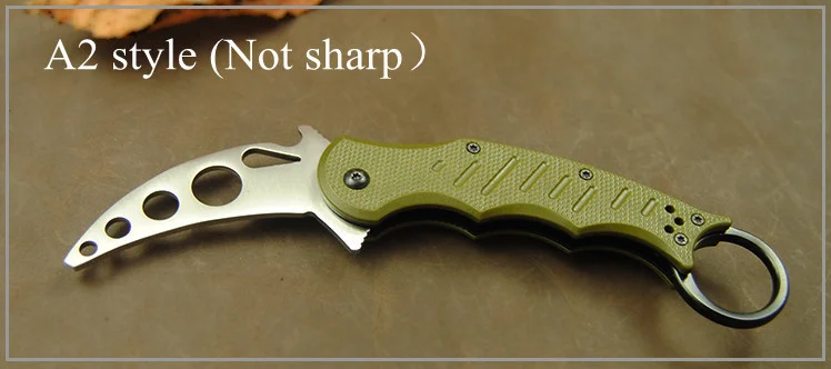 Керамбит складной нож 440с лезвие stee Ручка для тренировок кемпинга Карманный