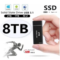 SSD Mobile Solid State Drive 8TB 6TB 500GB Storage Device Hard Drive Computer Portable USB 3 1 Mobile Hard Drives Solid State