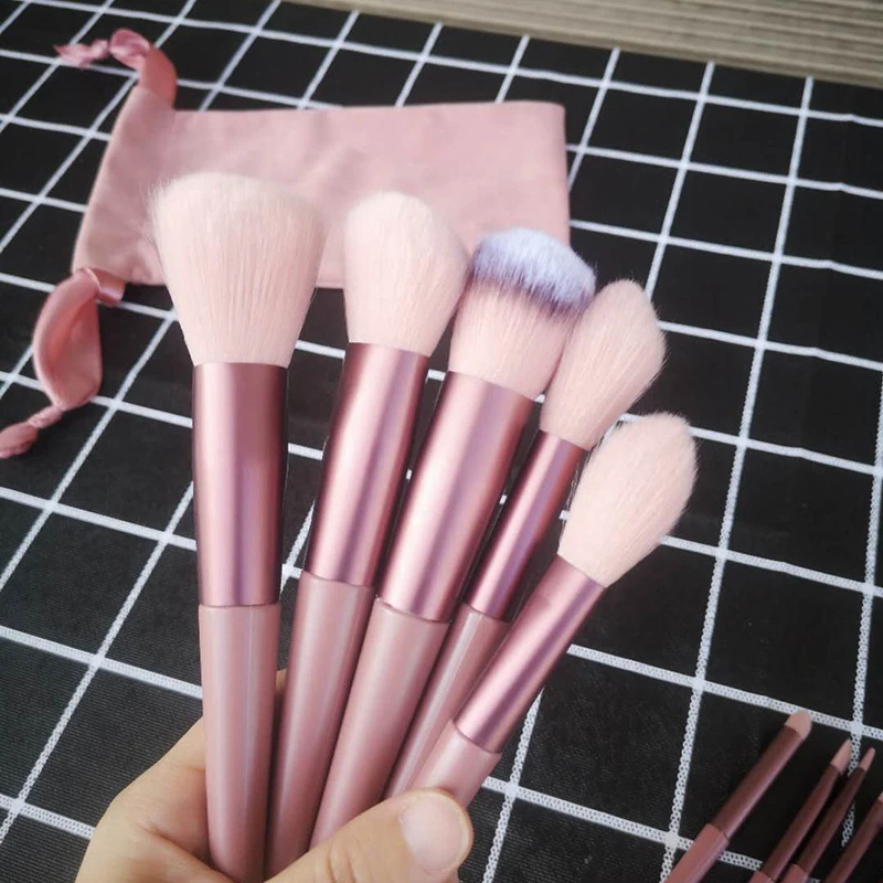 Makeup Brush Set Super Soft Face Eyeshadow Foundation Eyeliner Eyelash Lip Pouched Beauty Tool Net Red Concealer | Красота и здоровье