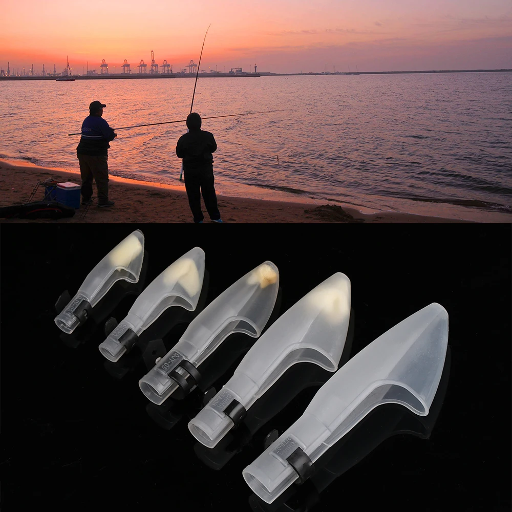 1 шт. прочный прозрачный пластиковый речной удочка для морской рыбалки колпачок