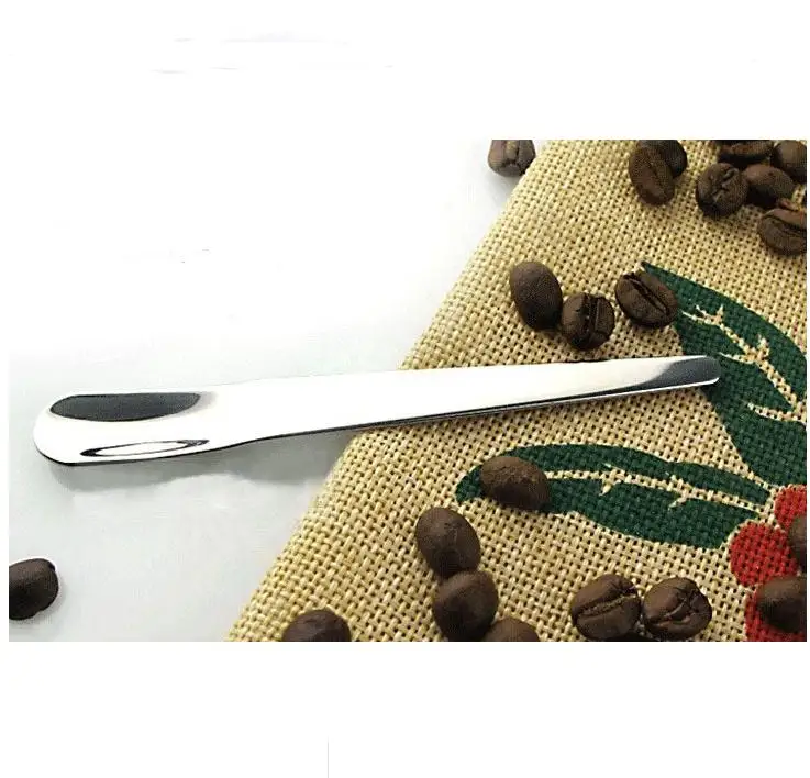 

Stainless Steel Long Handle Straight Stirring Coffee Espresso Spoon Ice Cream Dessert Scoop Mixing Teaspoons Kitchen Tool SN3516