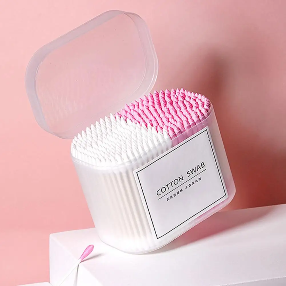 Одноразовые домашние палочки для ушей с двойной головкой косметические ватные