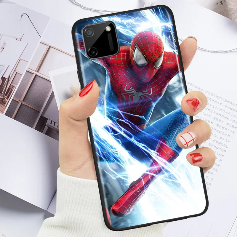 

Marvel Avengers Spider-Man Super Hero For OPPO Realme 7i 7 6 6S 6i 5 5S 5i 3i Narzo 10 20 Pro Global TPU Silicone Phone Case