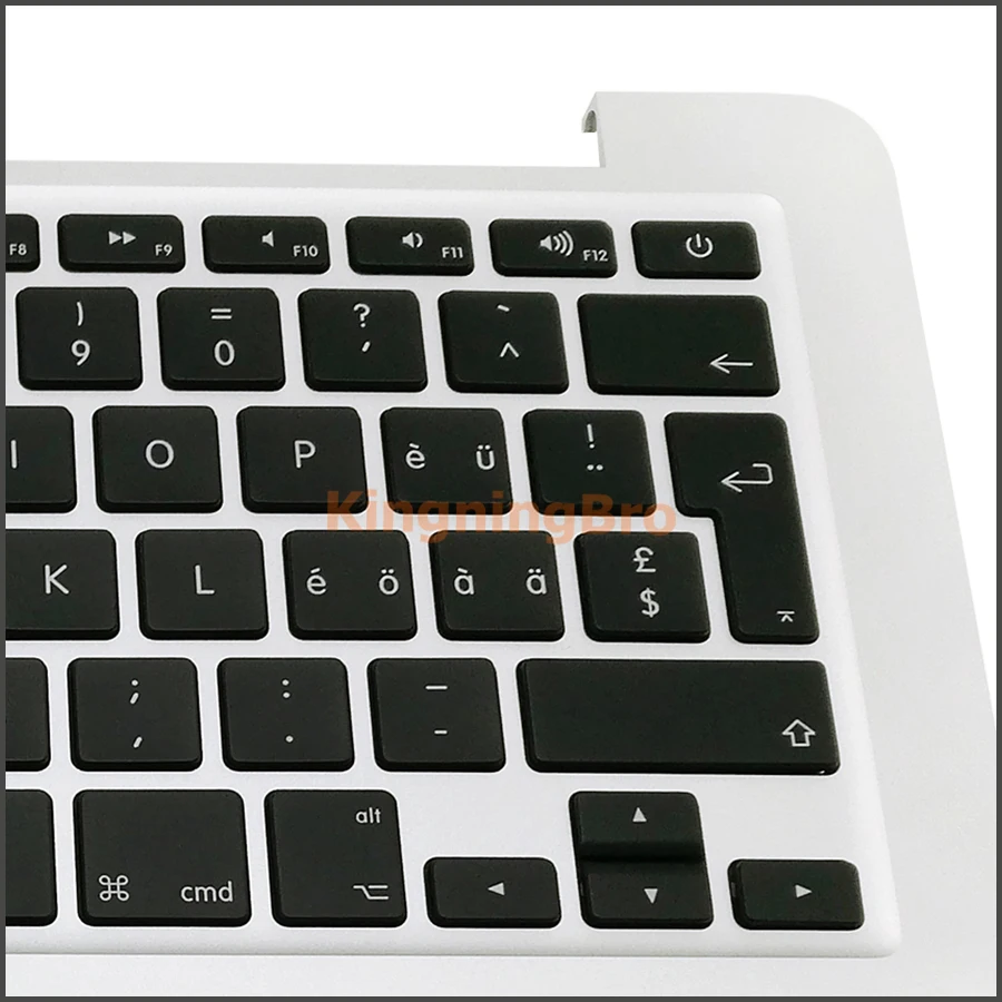 2015 швейцарская клавиатура A1502 с подсветкой и верхним корпусом для Macbook Pro Retina 13