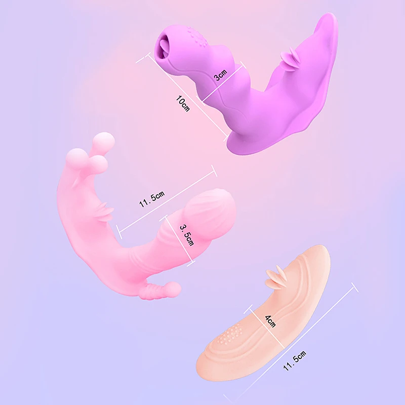 Фаллоимитатор бабочка вибратор для точки G Стимулятор клитора интимные игрушки