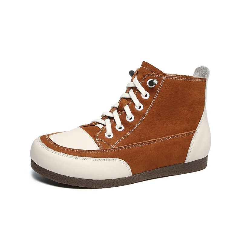 

Johnature Women Shoes Genuine Leather 2021 New Handmade Women Sneakers Mixed Colors Zip Sewing Concise Leisure Ladies Shoes