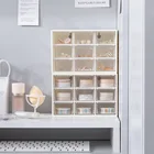 9 ячеек, Настольный ящик для хранения ювелирных изделий, коробка для хранения жемчужин, органайзер для спальни, общежития, косметики, серег, косметики