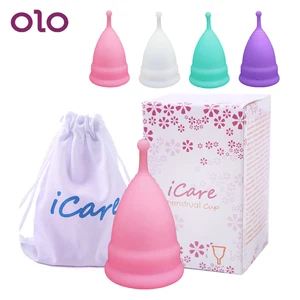 Reusable Silicone Menstrual Cup Best Qualiy Women Size L/S New Lady Hygiene Menstrual Cup With Cloth Bag Female Health Product 10 item image