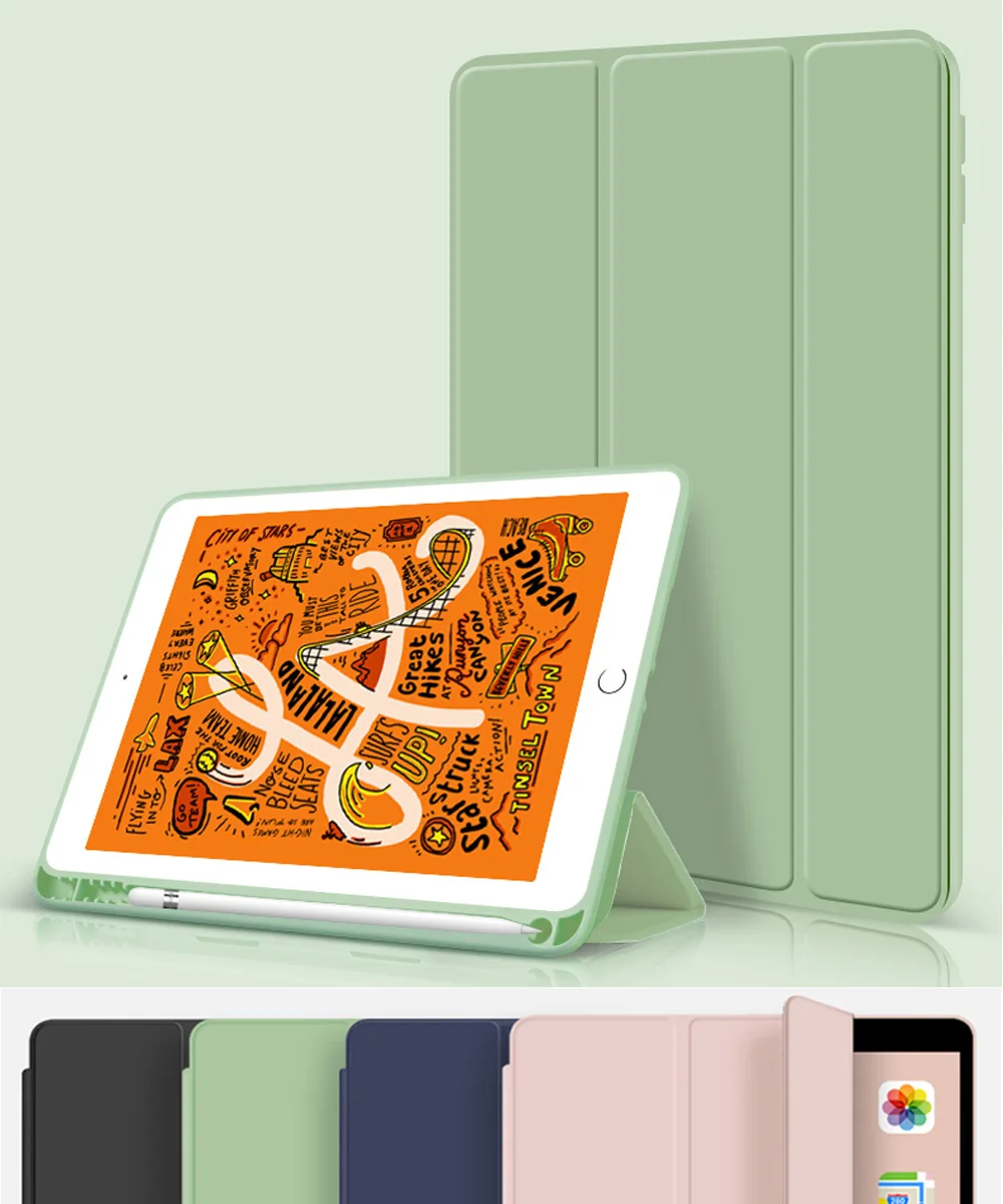 Чехол для нового iPad 9 7 дюйма 2018 2017 чехол с держателем карандашей тонкий