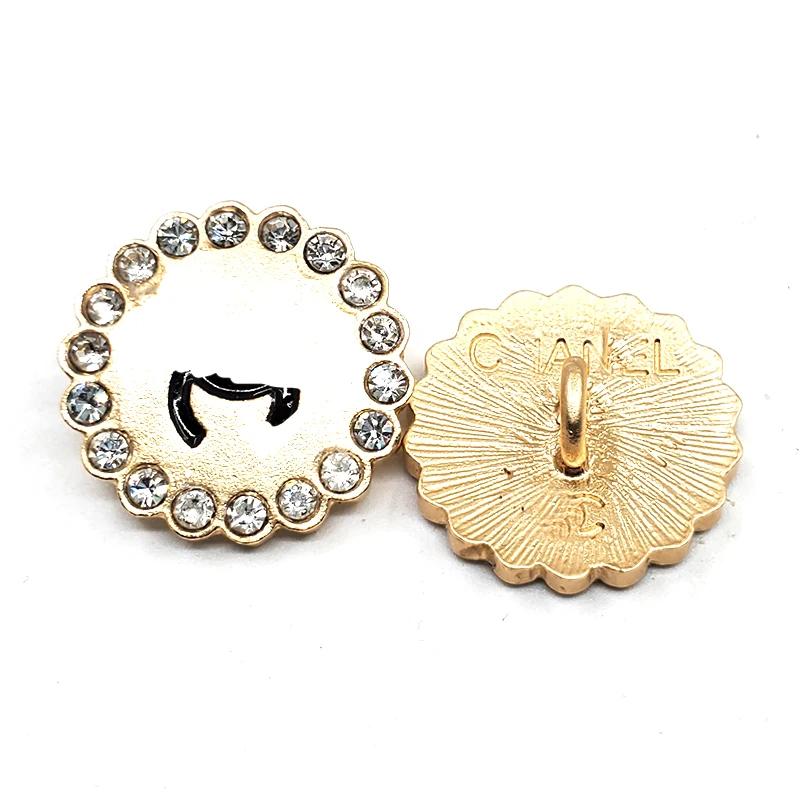 

10pcs/lot round metal buttons sewing supplies fabric buttons DIY buttons