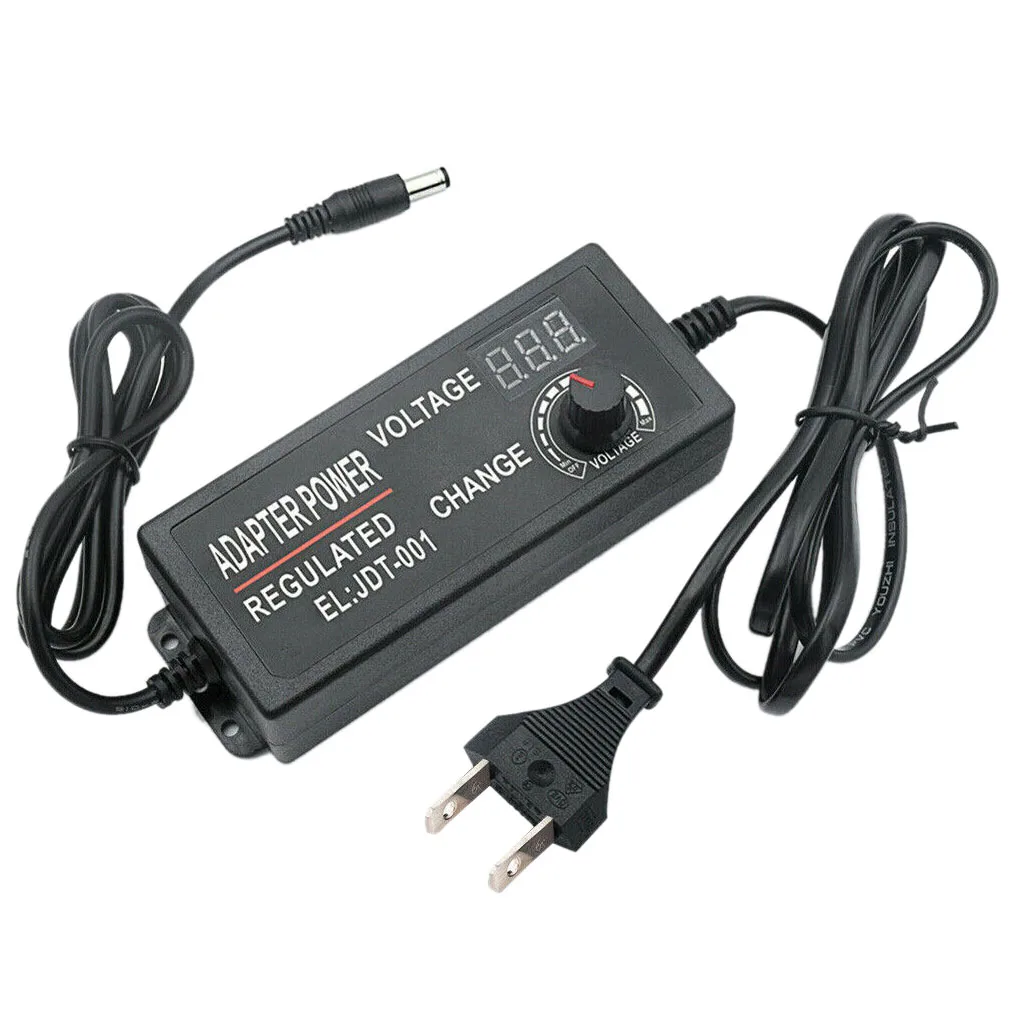 3 12 В 5А Регулируемый адаптер питания переменного тока в постоянный ток