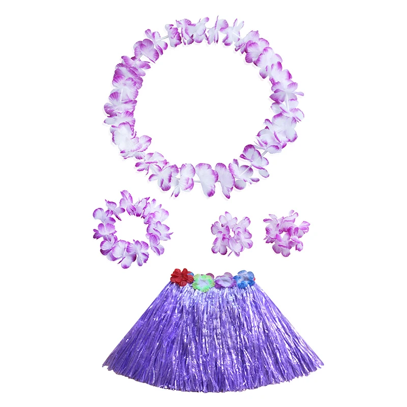 Terno estilo havaiano feminino, Saia de flores,