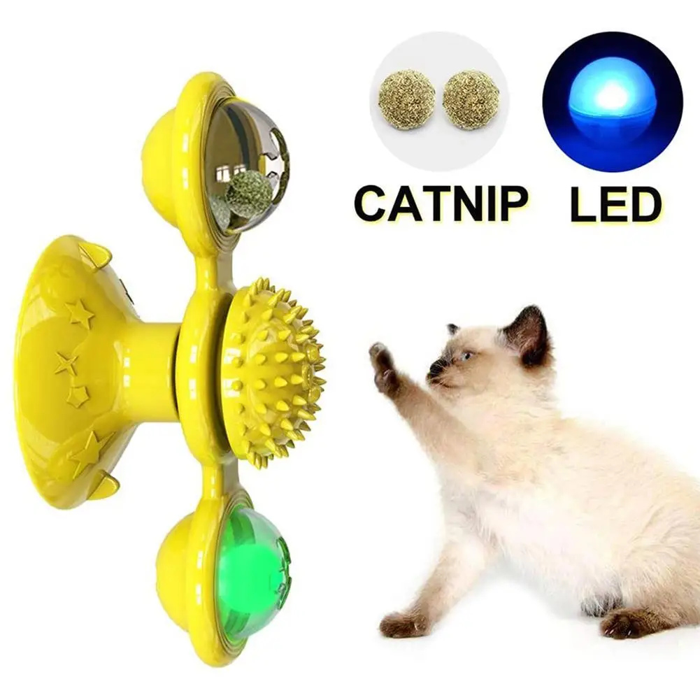 Светодиодный шаровая мельница с Кошачьей Мятой игрушка для домашних животных