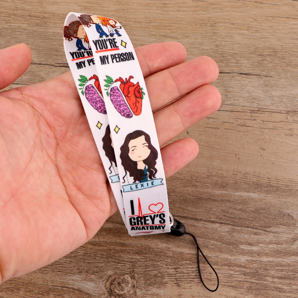 

JF817 Grey's Anatomy Cell Phone Strap Doctor Nurse Lanyard USB ID Strap Wrist Rope Hanging Neck Rope For Cell Phone Hanging Rope