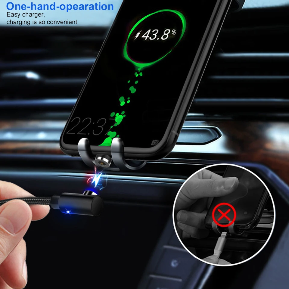 Быстрый Магнитный кабель 3A USB C Micro зарядное устройство зарядный для iPhone XS X XR 8 7