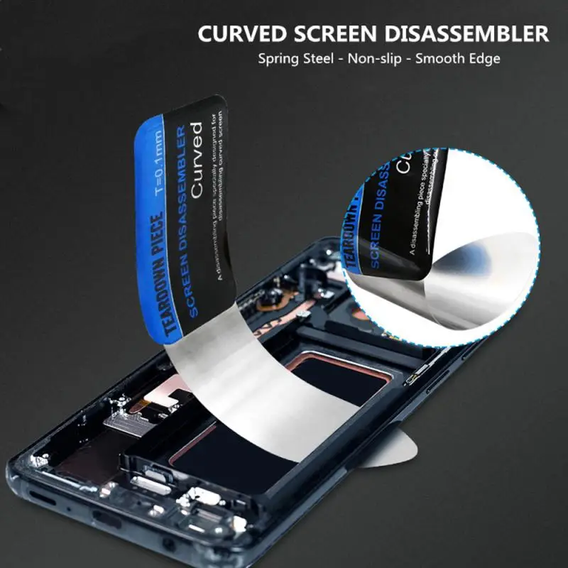 

Stainless Steel Curved Screen Disassemble Opener Tool Pry Spudger Phone Tablet Screen Opening Repairing Tools