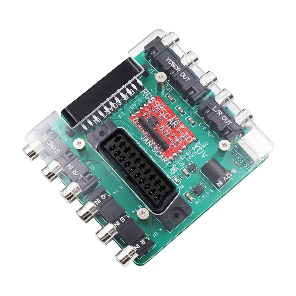 

SCART RGBS To YUV YCBCR Video Converter For DC Dreamcast Mega Drive Console Retro Games 12v AC/DC Adapter