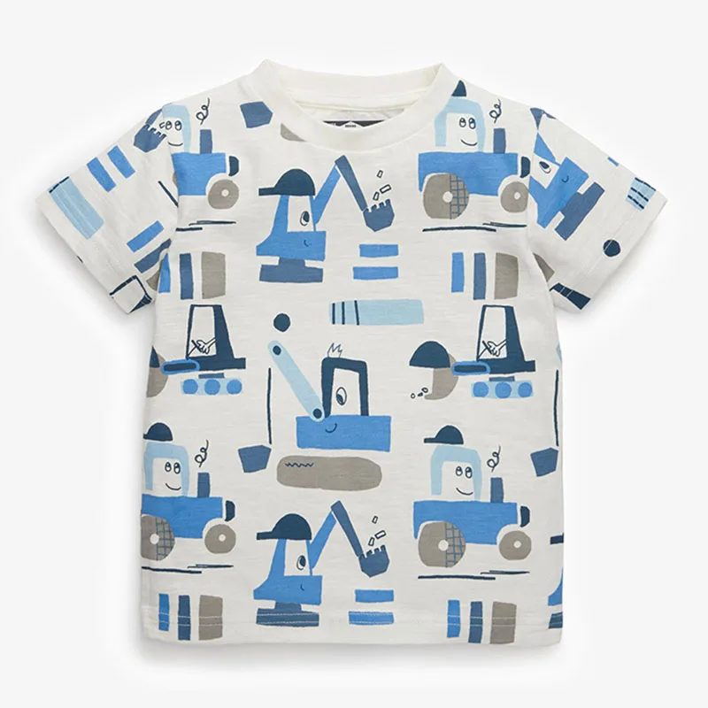 

Детская летняя футболка с коротким рукавом, из чесаного хлопка