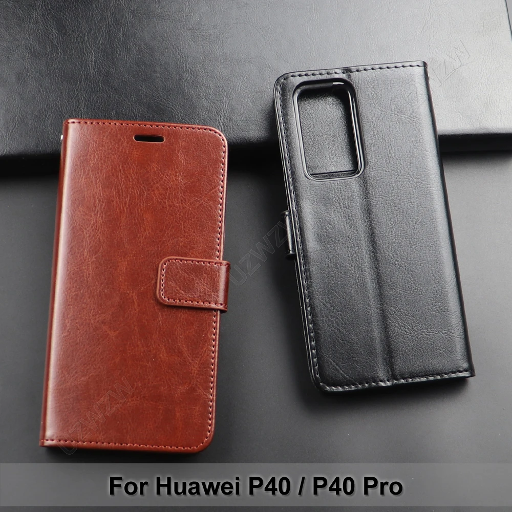 

For Huawei P40 / P40 Pro Flip Wallet PU Leather Case Cover