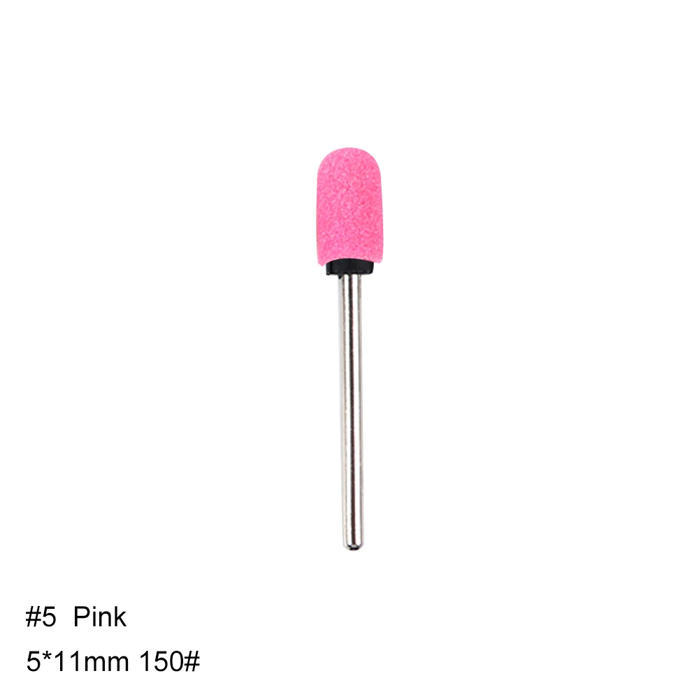 No.5 Pink 1 шт. шлифовальные круги для ногтей Кепки 150 Grip Rubber станок фрезерный резак для удаление маникюра гель аксессуары для педикюра инструмент LA725-1 - Цвет: No.5 Pink