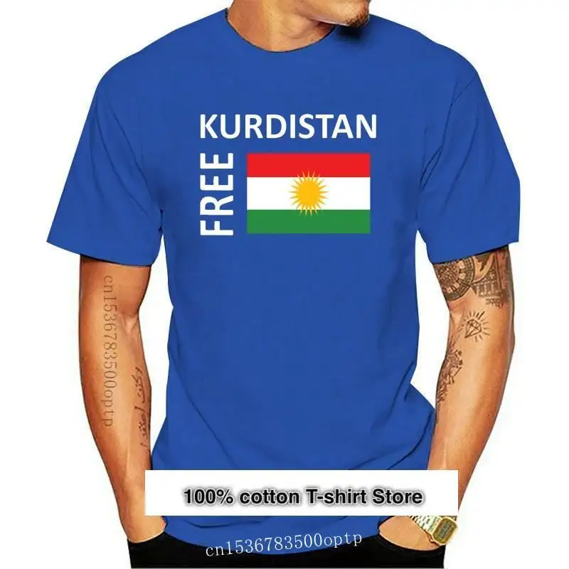 

Camiseta de moda con bandera kurda, camisa de moda, envío oficial, novedad, 2021