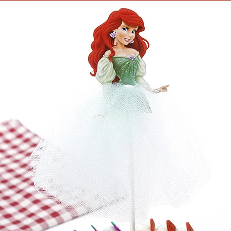 2 шт. фигурки принцесс для кексов товары детского дня рождения детский душ