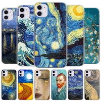 paintings starry night van gogh phone case for iphone 12 mini 11 pro max x xr xs max case for iphone 6 6s 7 8 plus 5 5s se cover